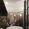 Lampki świąteczne, 20 m, 200 diod LED, zimna biel, 8 funkcji
