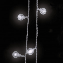 Lampki świąteczne, 20 m, 200 diod LED, zimna biel, 8 funkcji