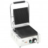 Grill do panini żebrowany, stal nierdzewna 1800 W 31x30,5x20 cm