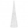 Stożek dekoracyjny, akrylowy, ciepłe białe LED, 90 cm