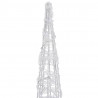 Stożek dekoracyjny, akrylowy, ciepłe białe LED, 90 cm
