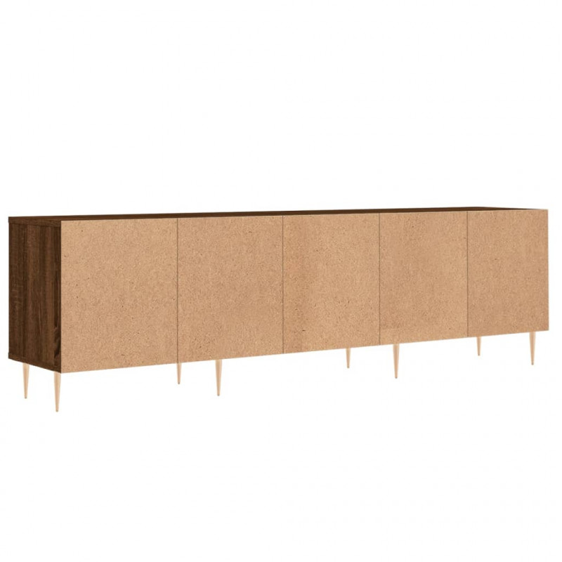 Szafka pod TV, brązowy dąb, 150x30x44,5 cm