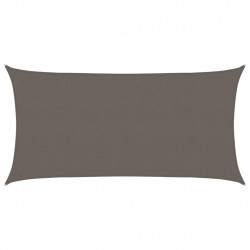Żagiel przeciwsloneczny, 160 g/m², antracytowy, 2,5x5 m, HDPE