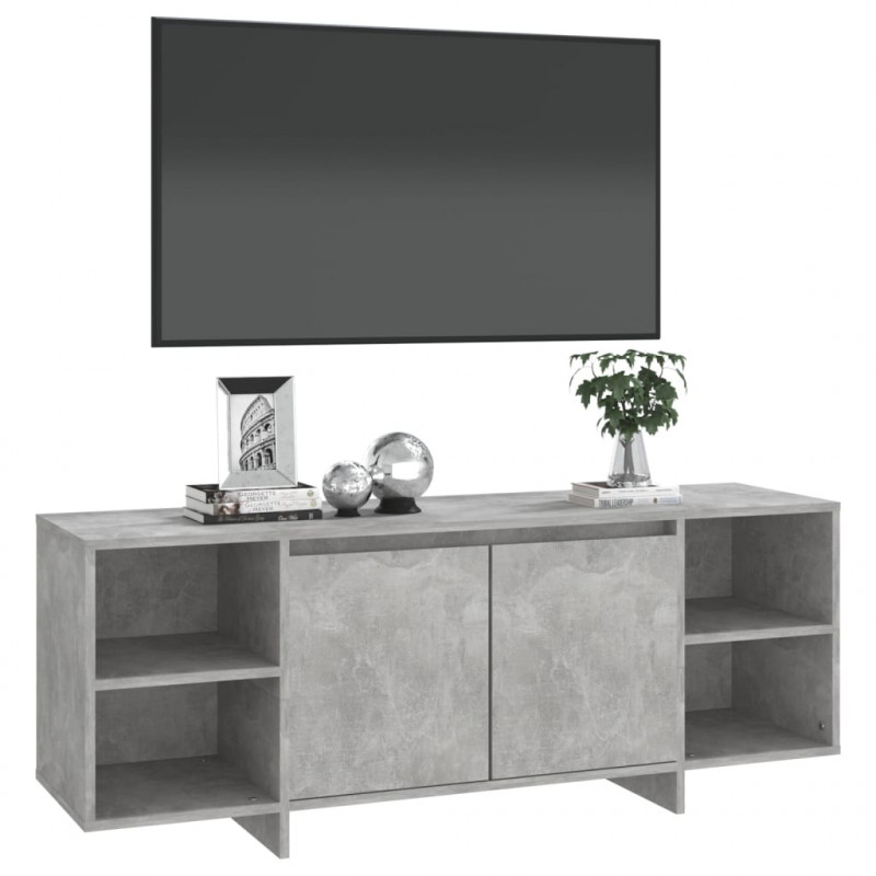 Szafka pod TV, szarość betonu, 130x35x50 cm