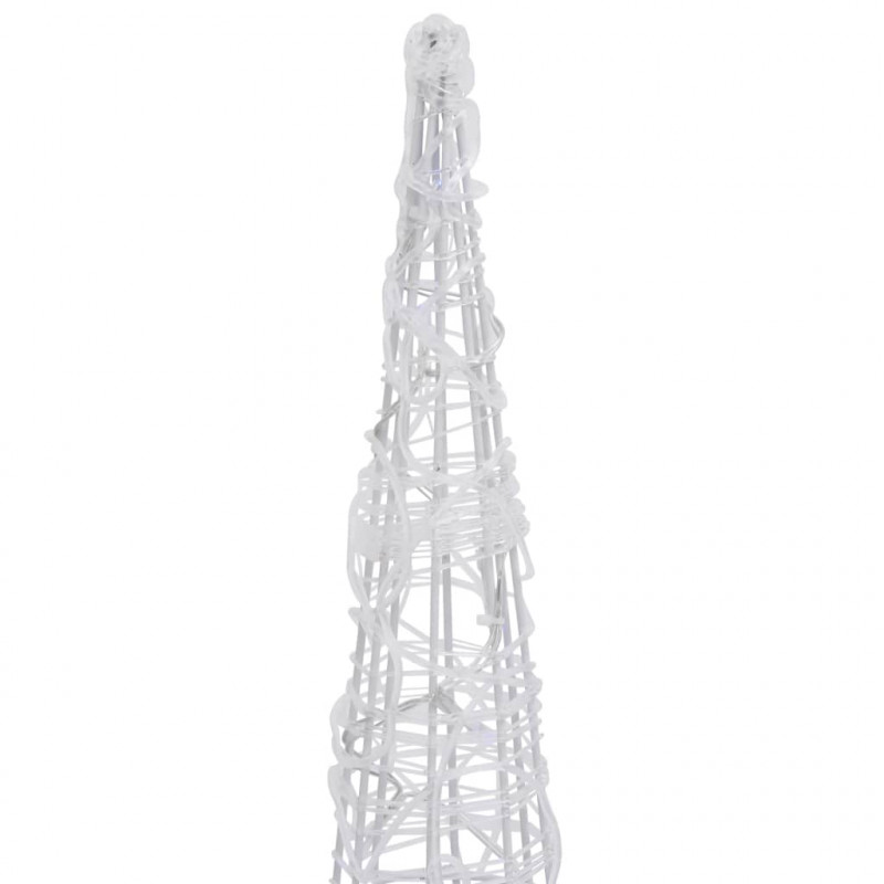 Stożek dekoracyjny, akrylowy, kolorowy, LED, 120 cm