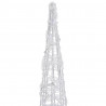 Stożek dekoracyjny, akrylowy, kolorowy, LED, 120 cm