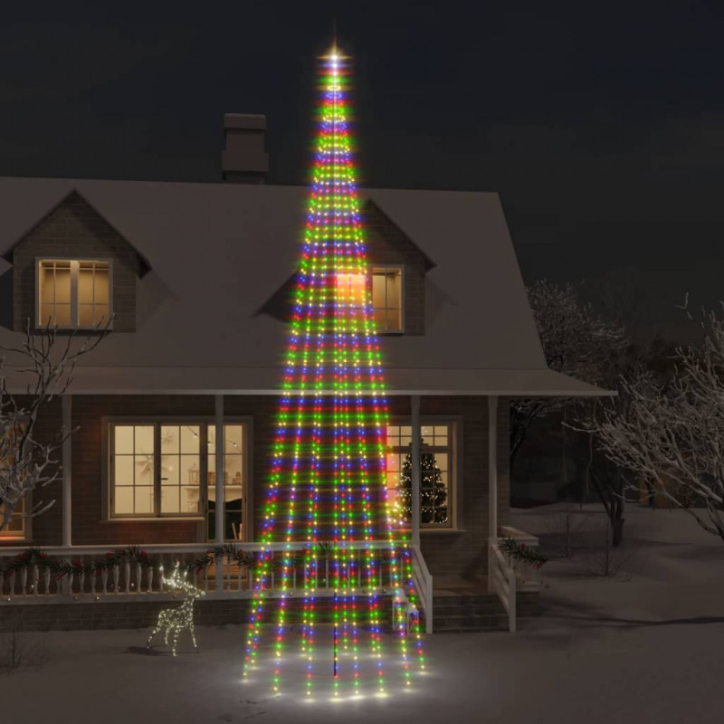 Choinka do montażu na maszcie, 1134 kolorowych LED, 800 cm