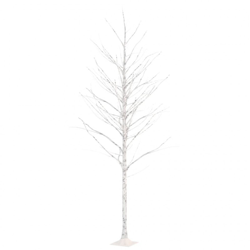 Brzoza z oświetleniem, 240 ciepłych białych LED, 300 cm
