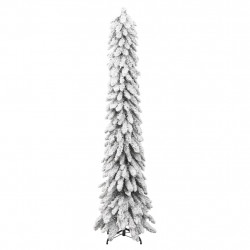 Sztuczna choinka ze 100 lampkami LED, ośnieżona, 180 cm