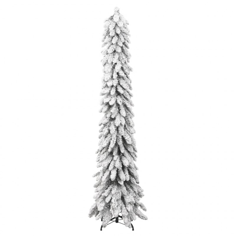 Sztuczna choinka ze 100 lampkami LED, ośnieżona, 180 cm