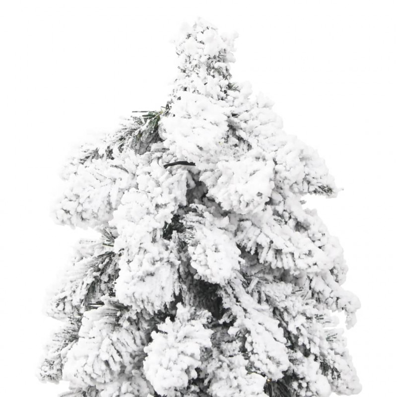 Sztuczna choinka ze 100 lampkami LED, ośnieżona, 180 cm