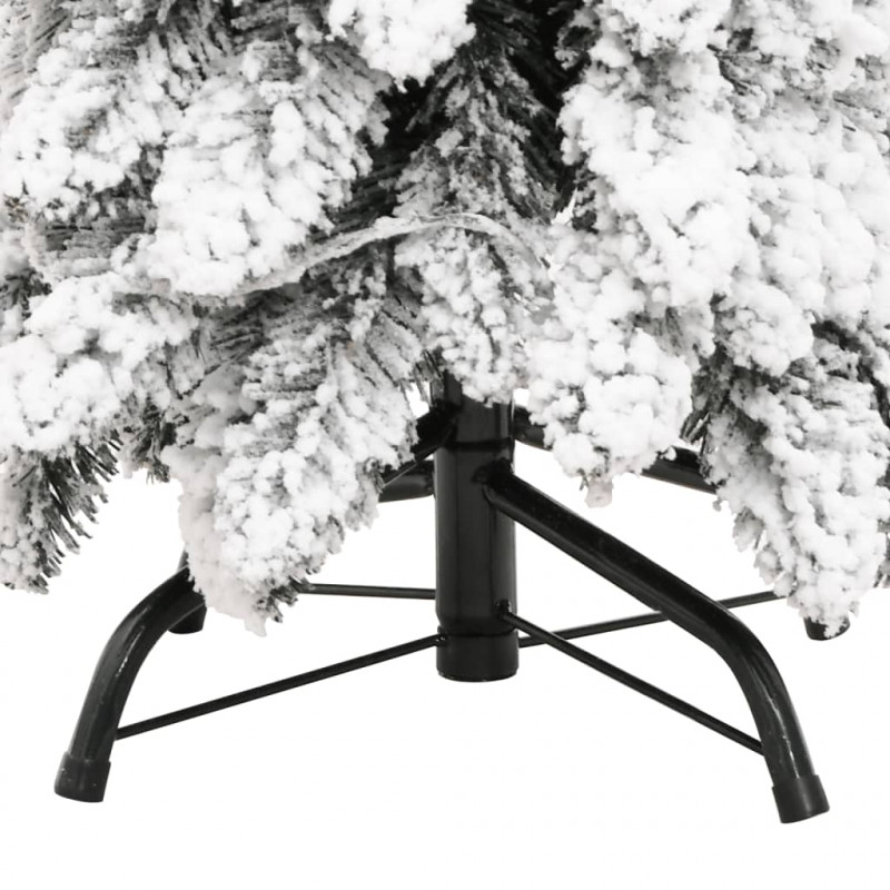 Sztuczna choinka ze 100 lampkami LED, ośnieżona, 180 cm