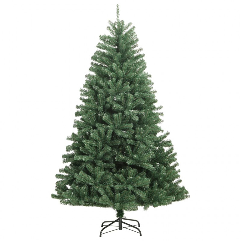 Sztuczna choinka zawiasowa ze stojakiem, zielona, 120 cm