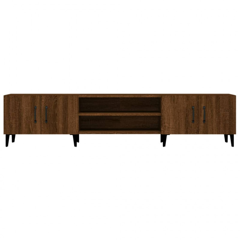 Szafka pod TV, brązowy dąb, 180x31,5x40 cm