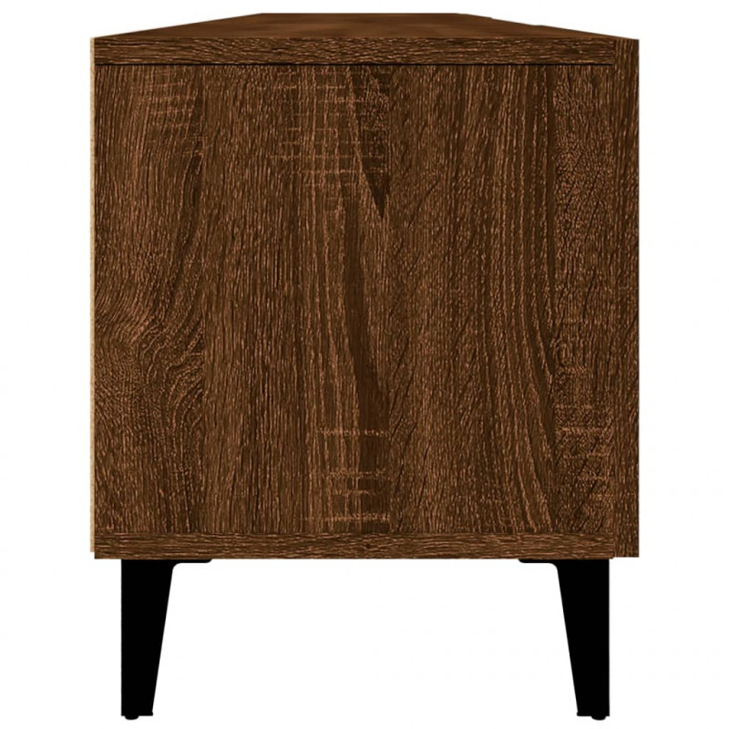 Szafka pod TV, brązowy dąb, 180x31,5x40 cm