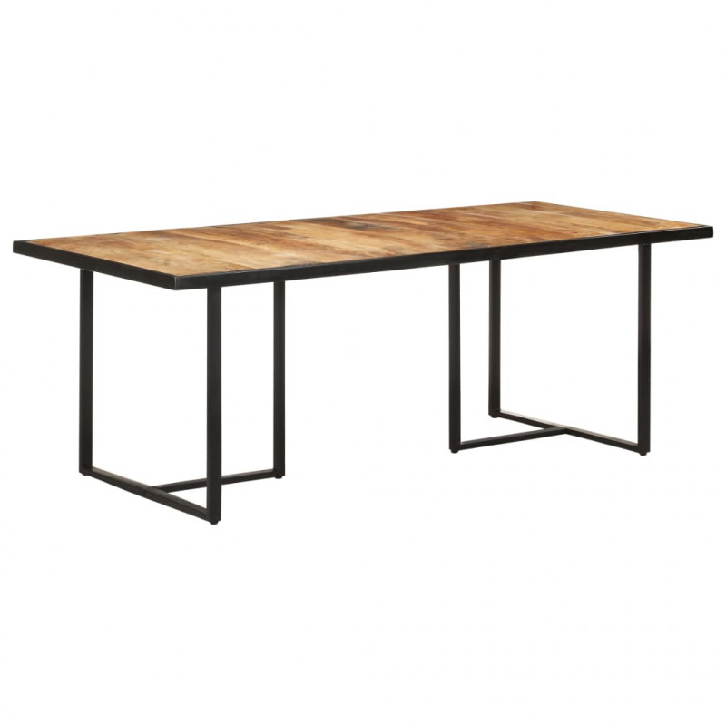 Stół jadalniany, 200 cm, surowe drewno mango