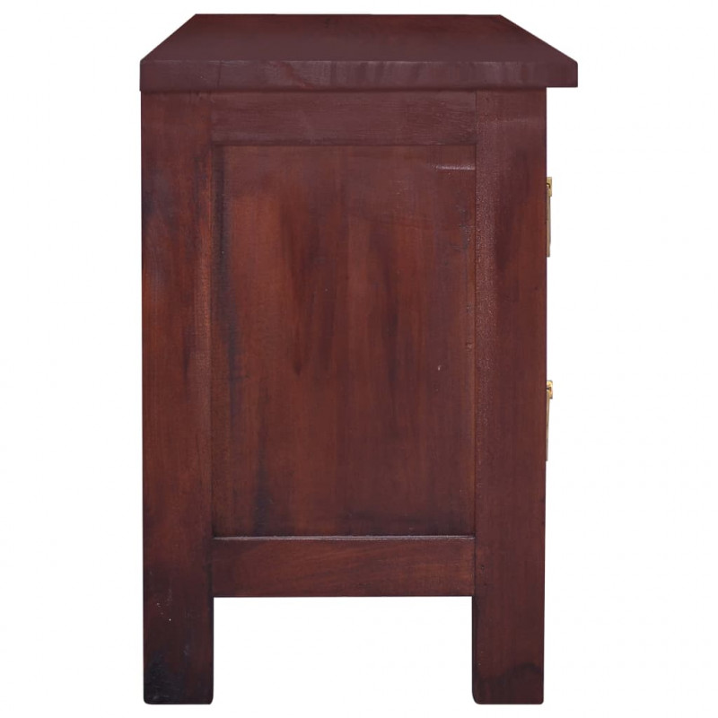 Szafka pod TV, klasyczny brąz, 100x30x45 cm, drewno mahoniowe
