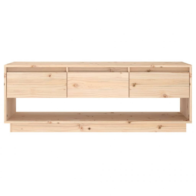 Szafka pod telewizor, 110,5x34x40 cm, lite drewno sosnowe