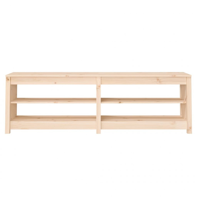 Szafka na buty, 160x36,5x50 cm, lite drewno sosnowe