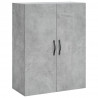 Witrynka, szarość betonu 69,5x34x180 cm materiał drewnopochodny