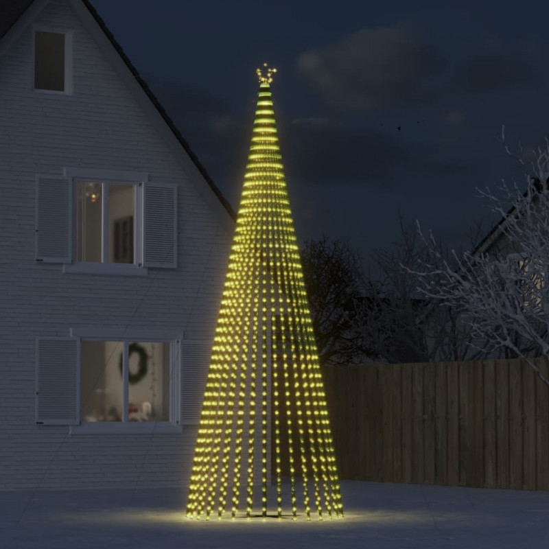 Stożkowa choinka z lampek, 1544 ciepłych białych LED, 500 cm