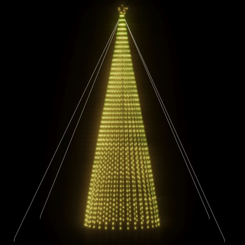Stożkowa choinka z lampek, 1544 ciepłych białych LED, 500 cm