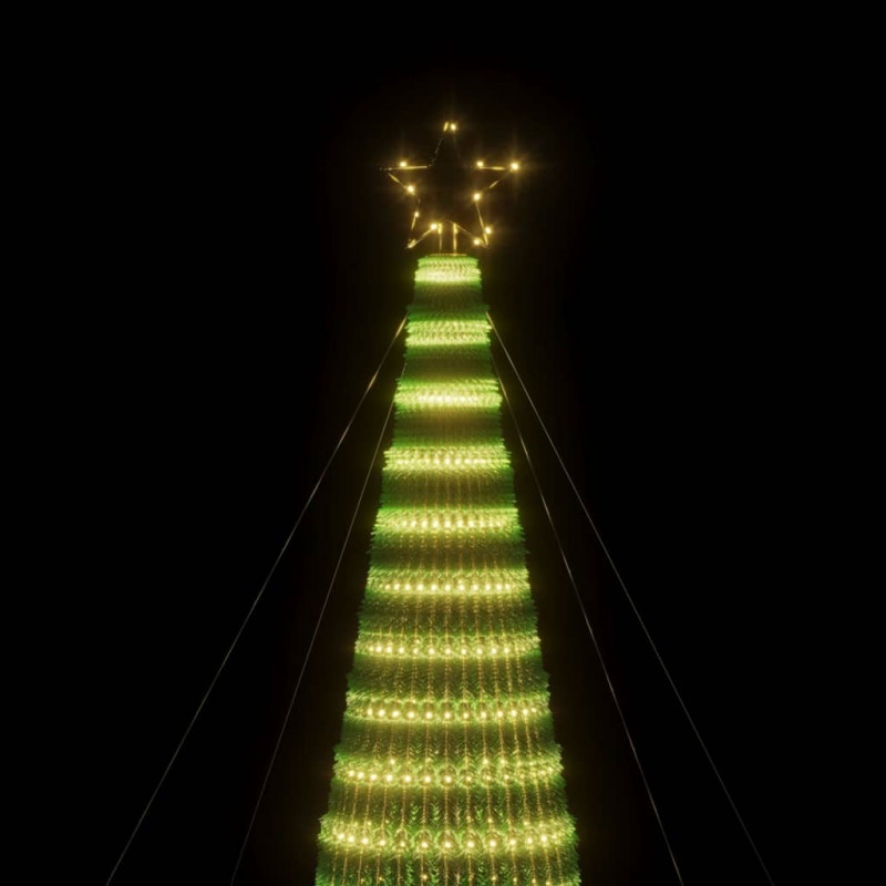 Stożkowa choinka z lampek, 1544 ciepłych białych LED, 500 cm