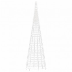 Choinka z lampek, na maszt, 3000 zimnych białych LED, 800 cm