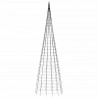 Choinka z lampek, na maszt, 3000 zimnych białych LED, 800 cm