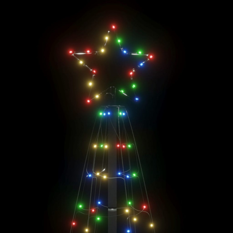 Choinka z lampek, z kołkami, 220 kolorowych LED, 180 cm