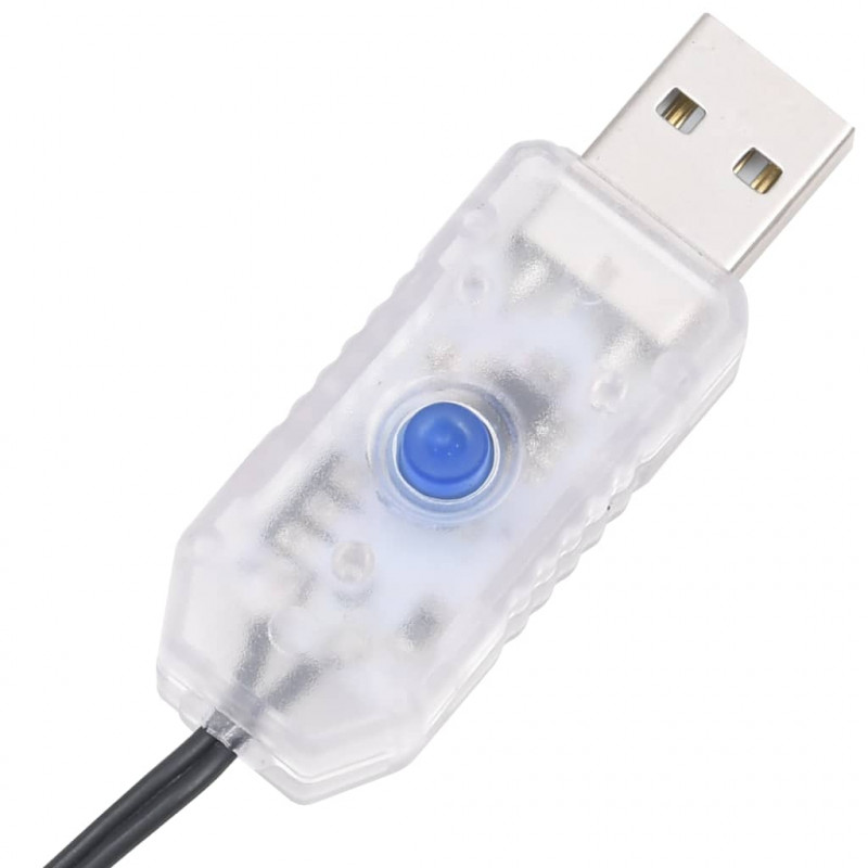 Choinka z lampek, z kołkami, 220 kolorowych LED, 180 cm