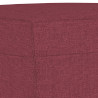 3-częściowy komplet wypoczynkowy, obity tkaniną, winna czerwień