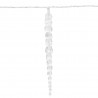 Lampki świąteczne w kształcie sopli, 200 LED, niebieskie, 20 m