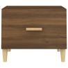 Stoliki kawowe, 2 szt., brązowy dąb, 50x50x40 cm