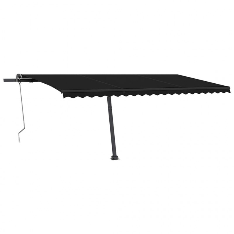 Automatycznie zwijana markiza, LED i czujnik wiatru, 500x350 cm