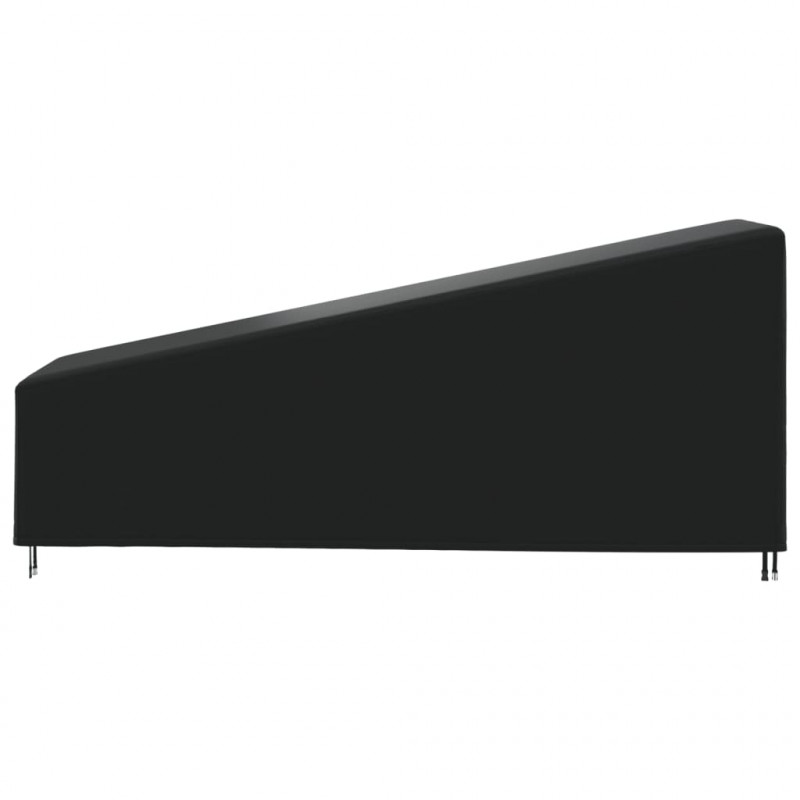 Pokrowce na leżaki, 2 szt., 195x76x40/80 cm, Oxford 420D
