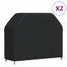 Pokrowce na grill ogrodowy, 2 szt., 147x61x112 cm, Oxford 420D
