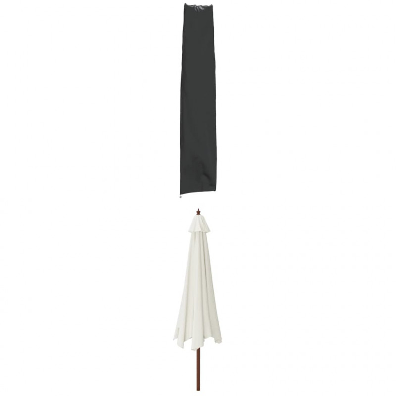 Pokrowce na parasol ogrodowy, 2 szt., 170x28/32 cm, Oxford 420D