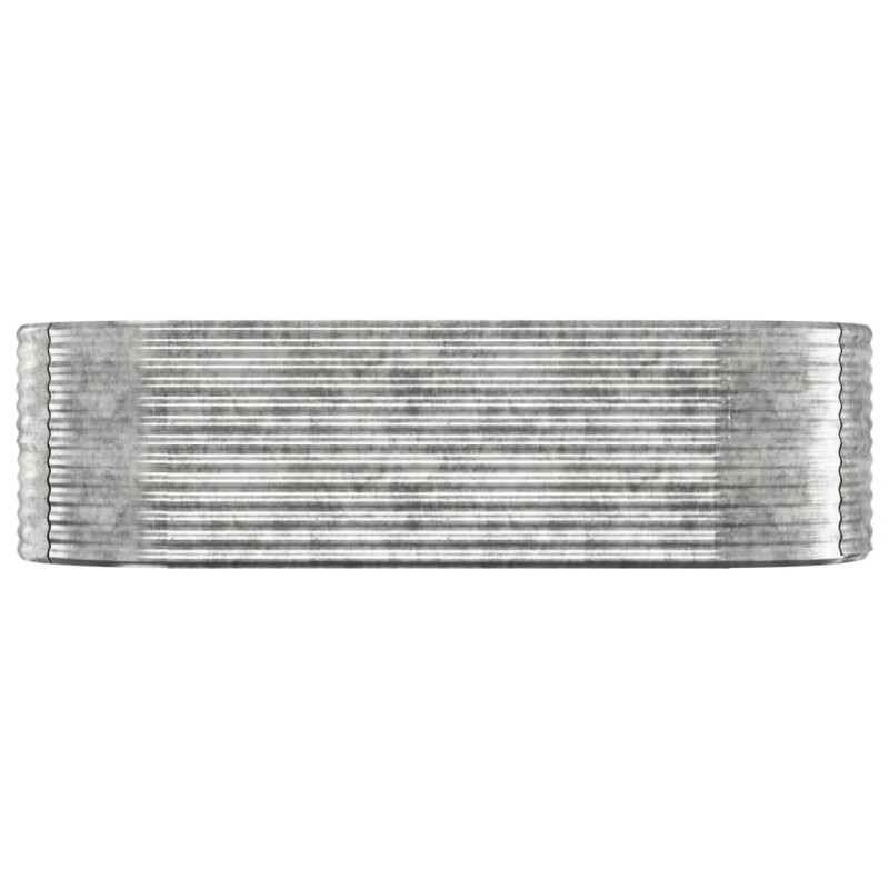 Podwyższona donica, malowana proszkowo stal, 249x100x68 cm