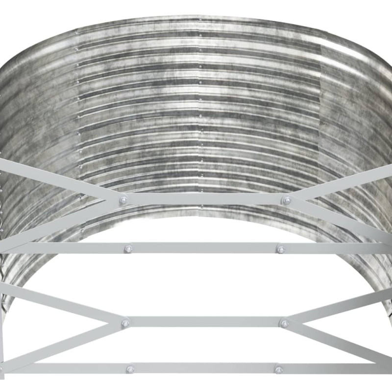 Podwyższona donica, malowana proszkowo stal, 249x100x68 cm