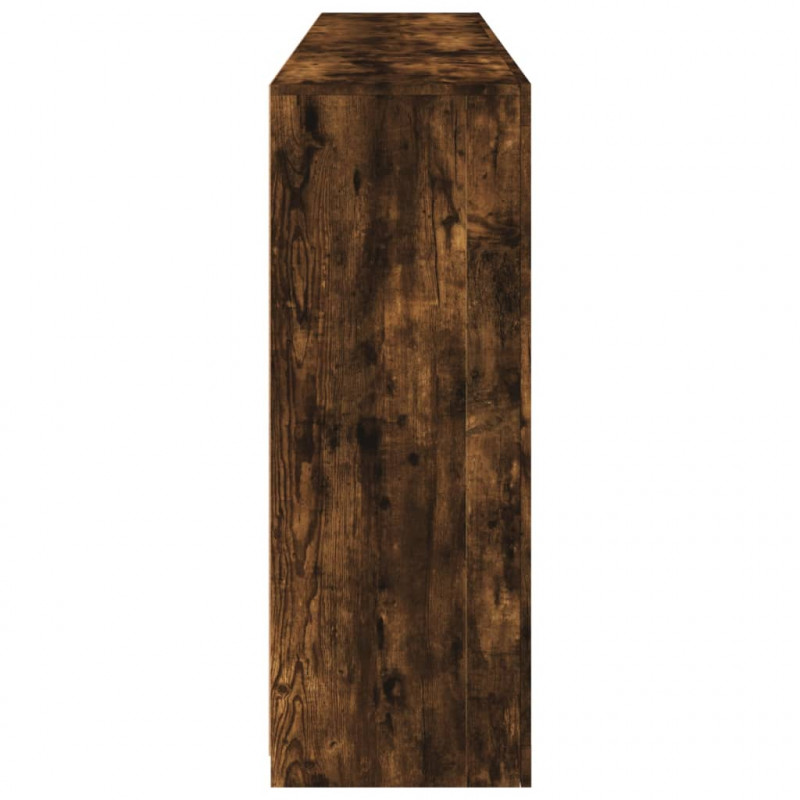 Szafka z oświetleniem LED, przydymiony dąb, 181,5x37x100 cm