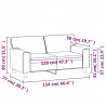 2-osobowa sofa, winna czerwień, 120 cm, sztuczna skóra