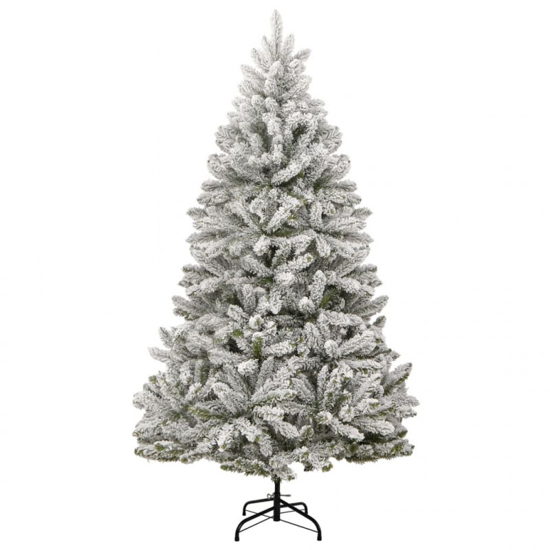 Sztuczna choinka zawiasowa, ośnieżona, 210 cm