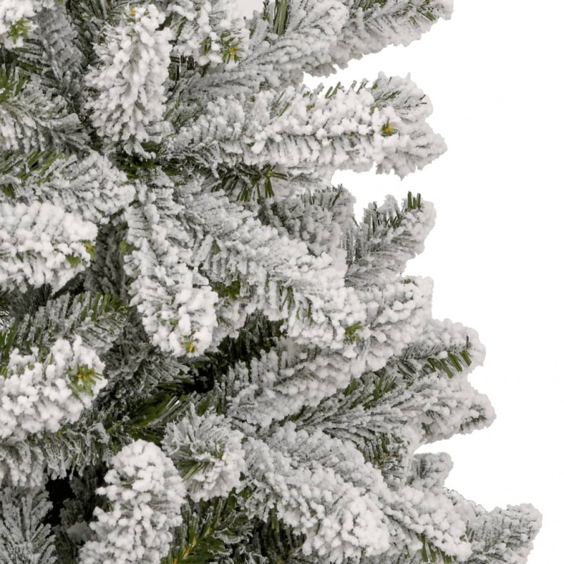 Sztuczna choinka zawiasowa, ośnieżona, 210 cm