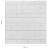 Panele 3D z imitacją cegły, samoprzylepne, 20 szt., białe