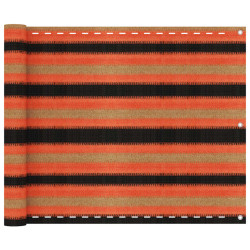 Parawan balkonowy, wielokolorowy, 75x500 cm, HDPE
