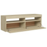 Szafka pod TV z oświetleniem LED, dąb sonoma, 120x35x40 cm