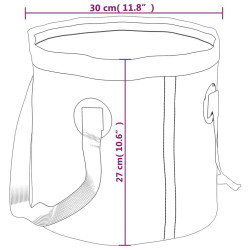 Składane wiadra, 2 szt., niebieskie, 20 L, PVC