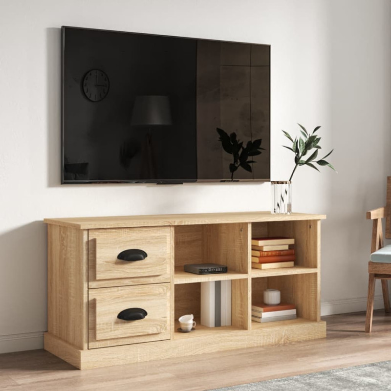 Szafka pod TV, kolor dąb sonoma, 102x35,5x47,5 cm