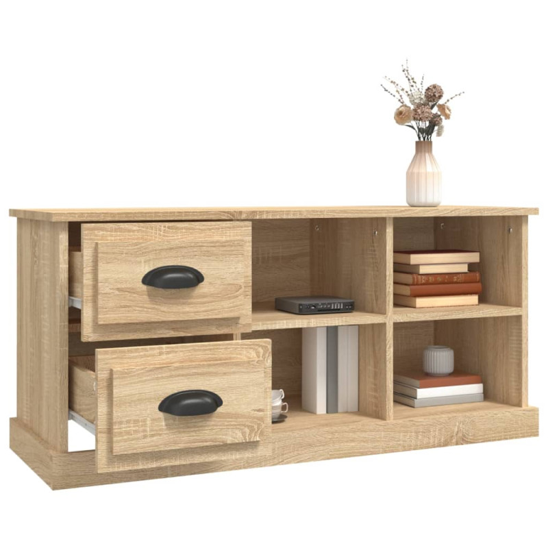 Szafka pod TV, kolor dąb sonoma, 102x35,5x47,5 cm